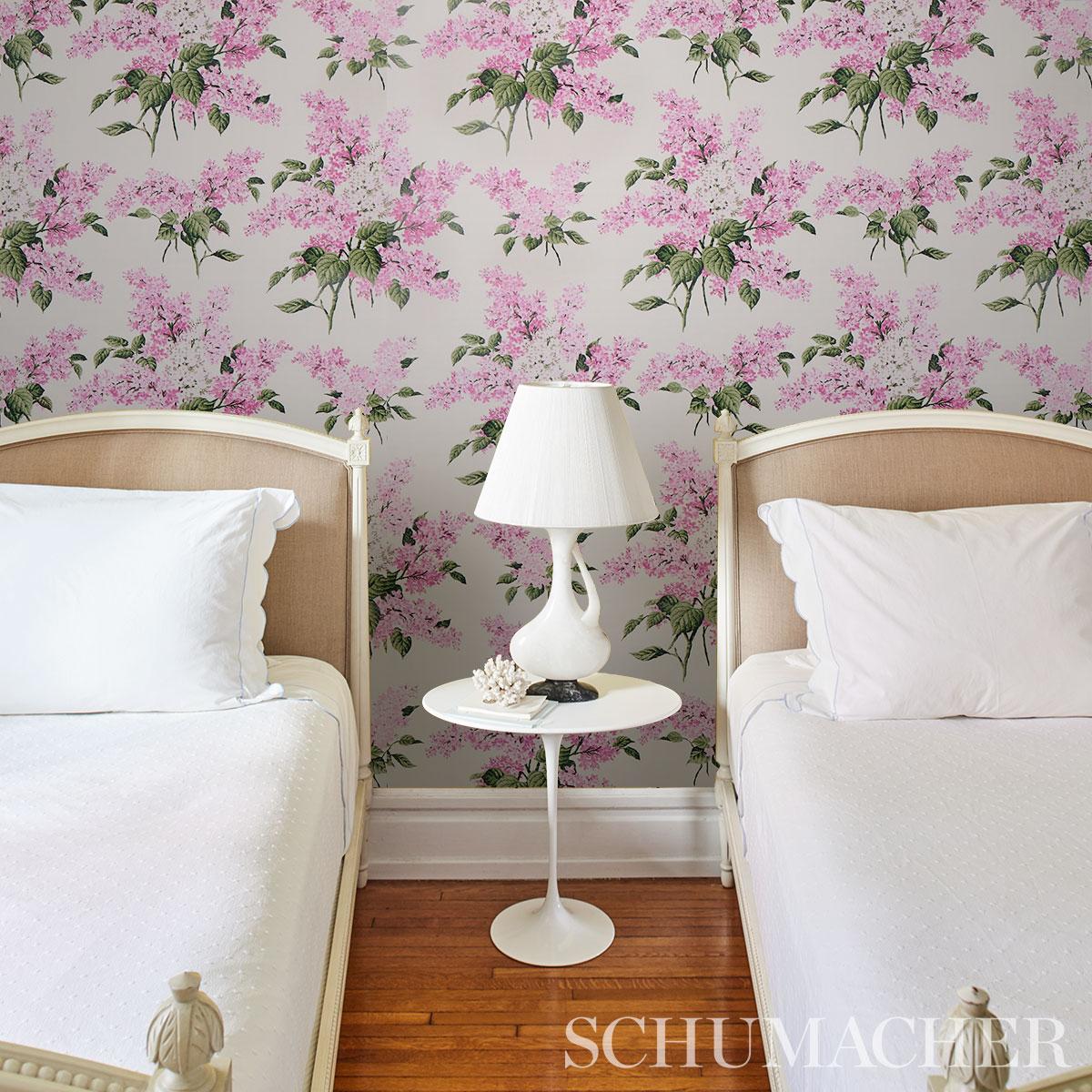 Schumacher Proust's Lilacs Wallpaper