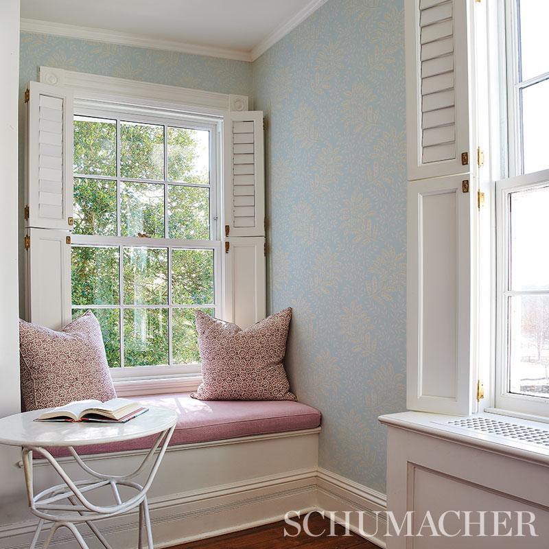 Schumacher Secret Garden Print Wallpaper