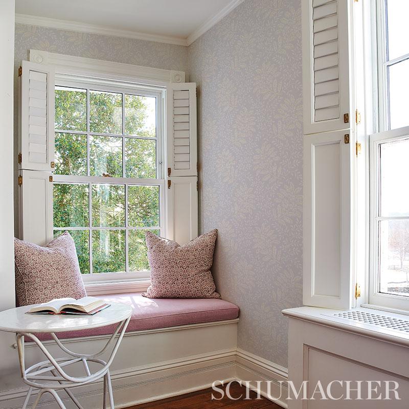 Schumacher Secret Garden Print Wallpaper