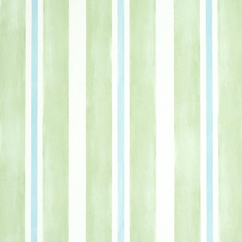 Schumacher Watercolor Stripe Wallpaper