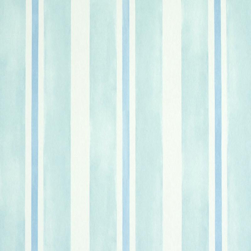 Schumacher Watercolor Stripe Wallpaper