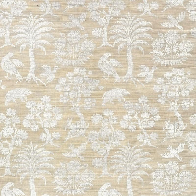 Schumacher Woodland Silhouette Sisal Wallpaper