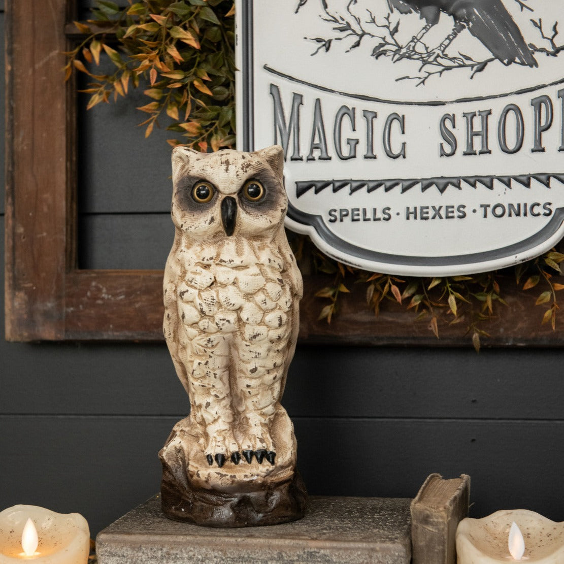 Vintage White Owl