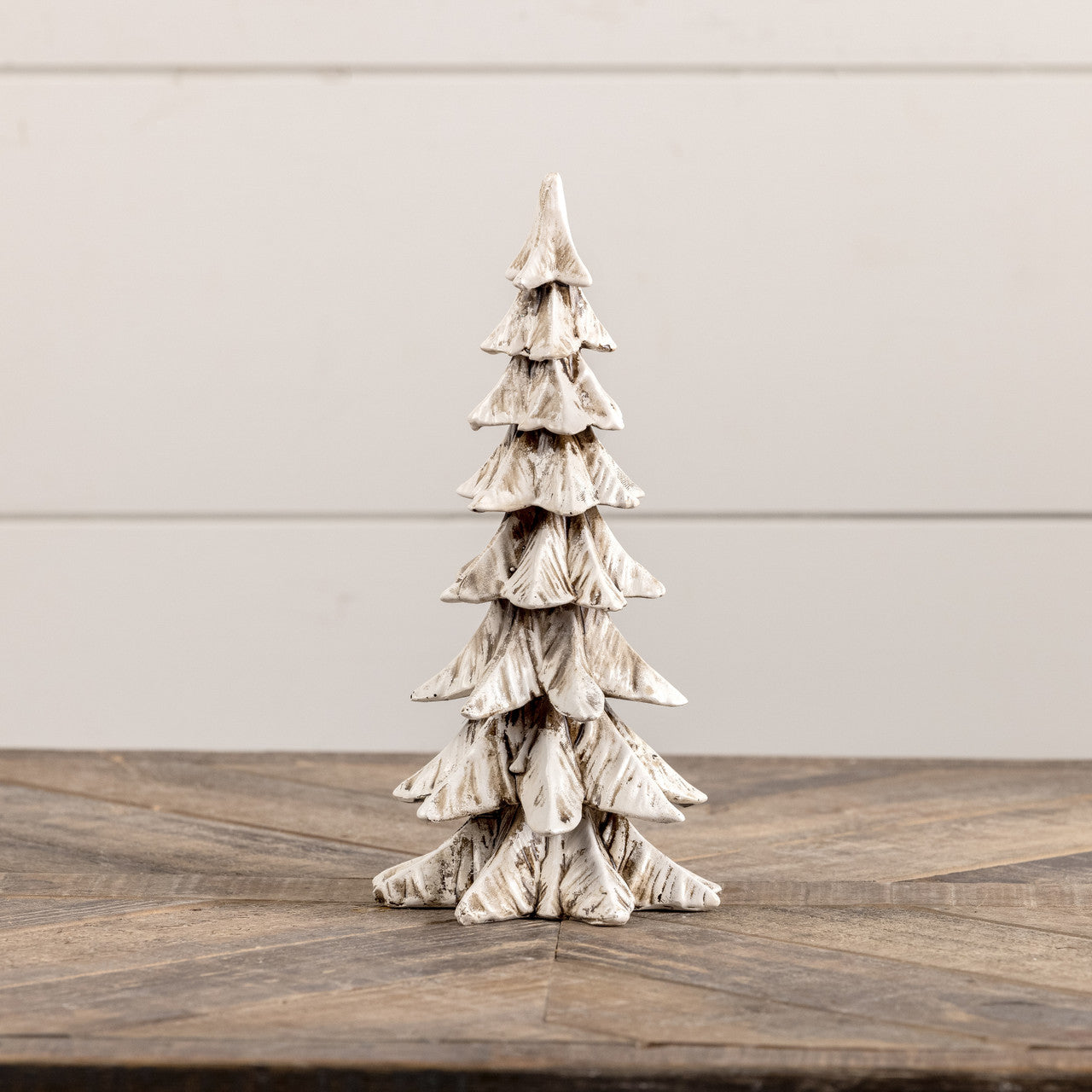 Weathered White Resin Tree