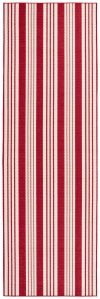 Abby Ticking Red Machine Washable Rug - A Cottage in the City