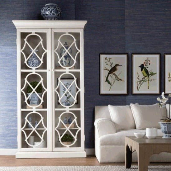 Adeline Wood Cabinet with Glass Doors - A Cottage in the City