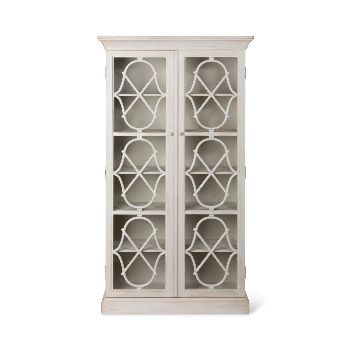 Adeline Wood Cabinet with Glass Doors - A Cottage in the City