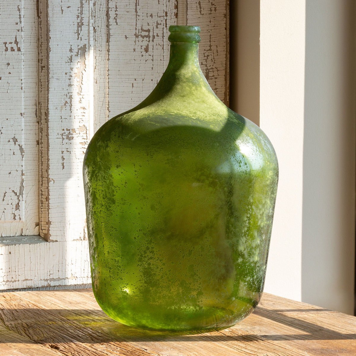 Aged Green Glass Cellar Bottle Large - A Cottage in the City