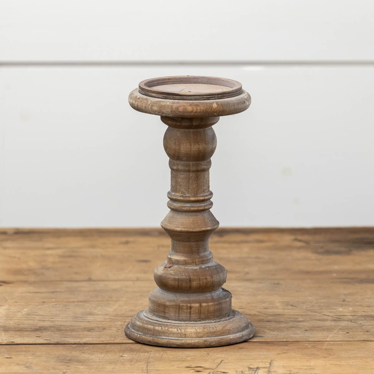 Aged Wood Candle Holder - A Cottage in the City