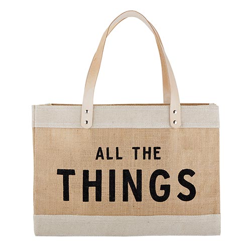 All The Things Jute Tote - A Cottage in the City