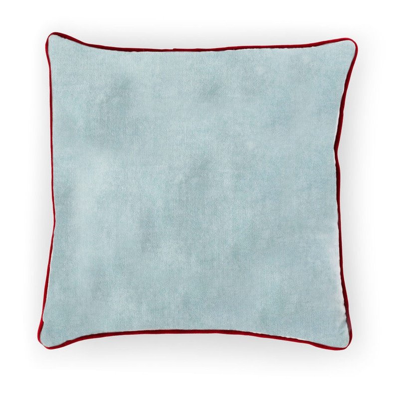 Alpine Embroidered Pattern Velvet Pillow - A Cottage in the City