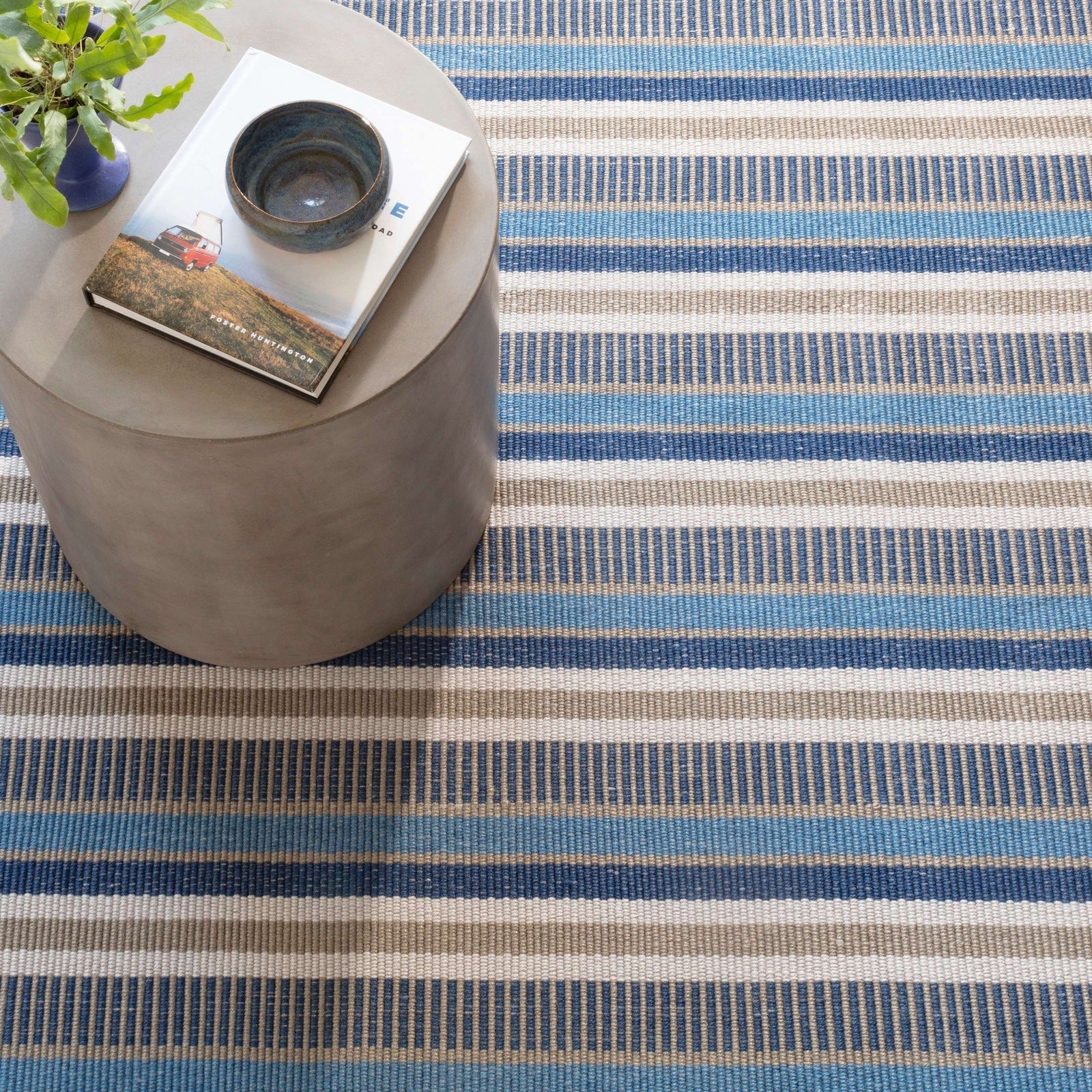 Always Greener Blue/Grey Indoor/Outdoor Rug - A Cottage in the City