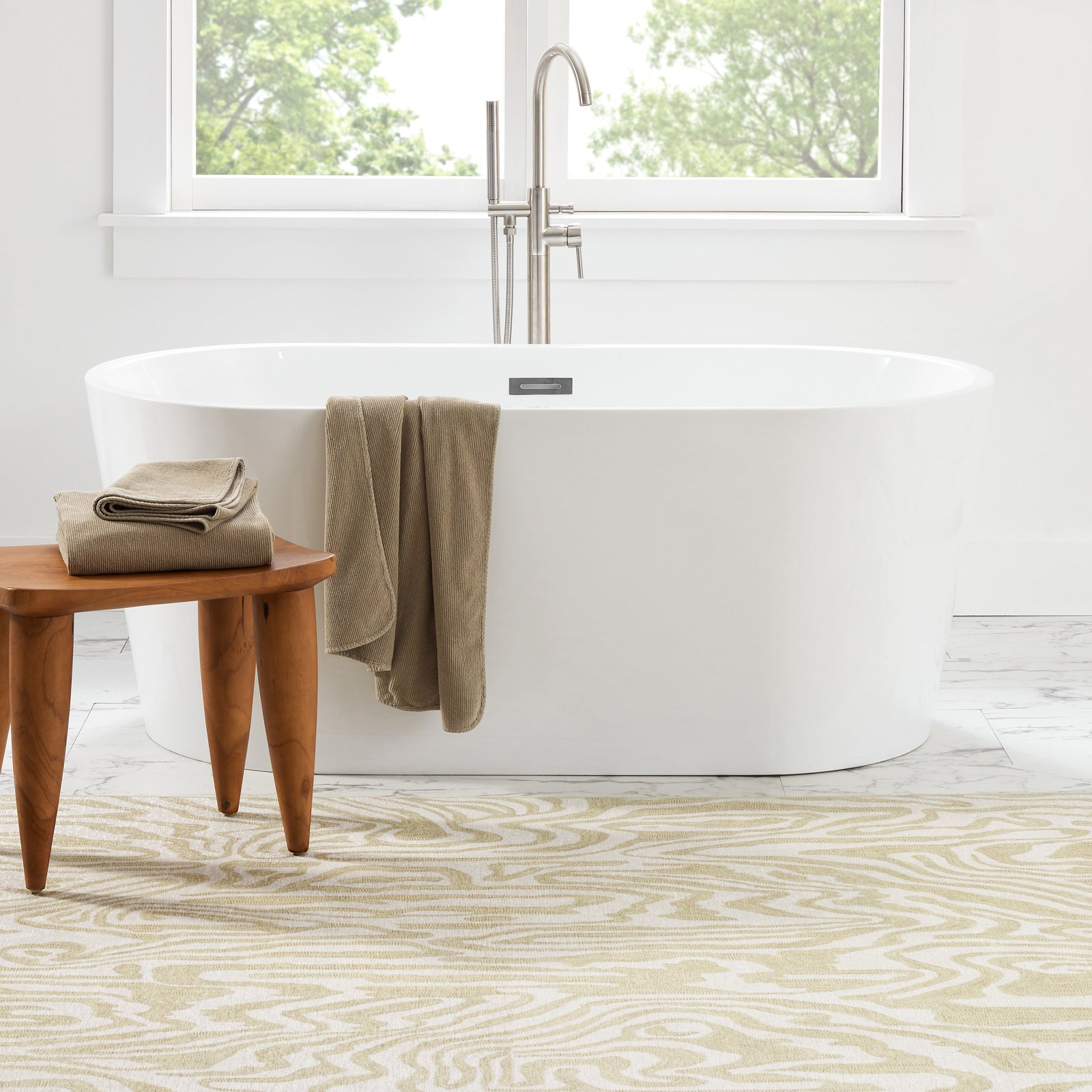 Amber Natural Machine Washable Rug - A Cottage in the City