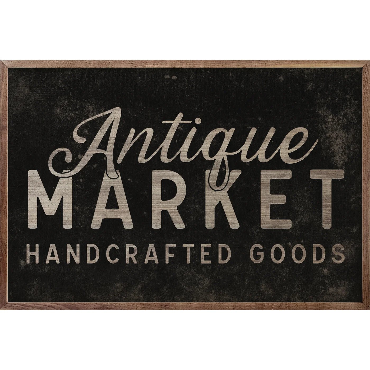 Antique Market Handcrafted Goods Wood Framed Print - A Cottage in the City