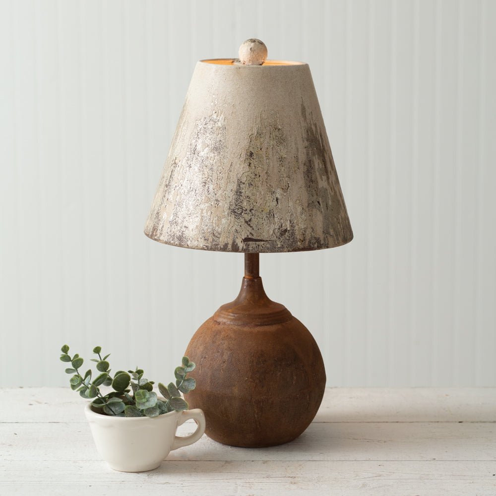 Antique Style Cannon Ball Table Lamp - A Cottage in the City