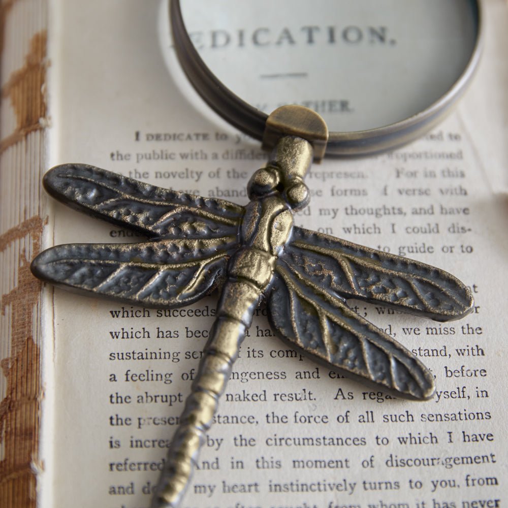 Antiqued Brass Magnifying Glass - A Cottage in the City