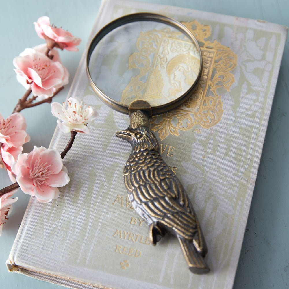 Antiqued Brass Magnifying Glass - A Cottage in the City