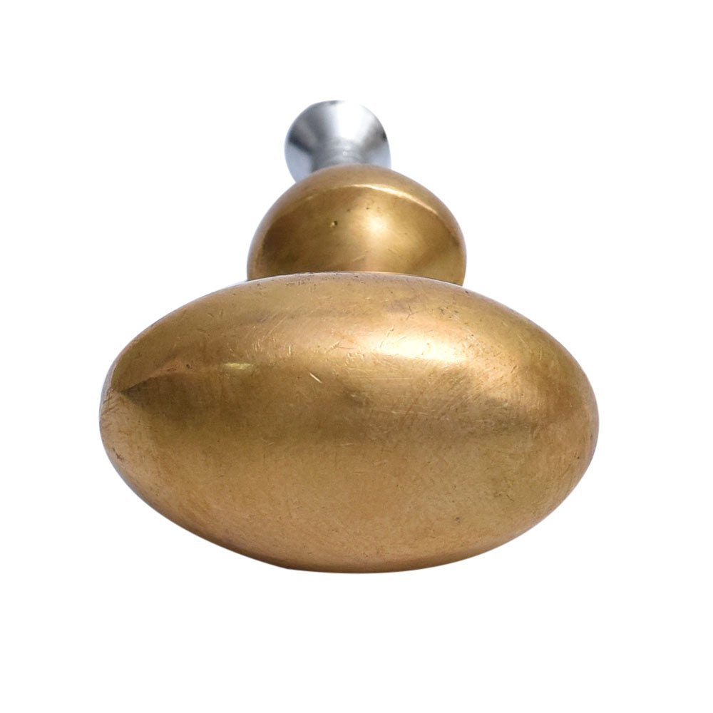 Antiqued Brass Oval Knob - A Cottage in the City