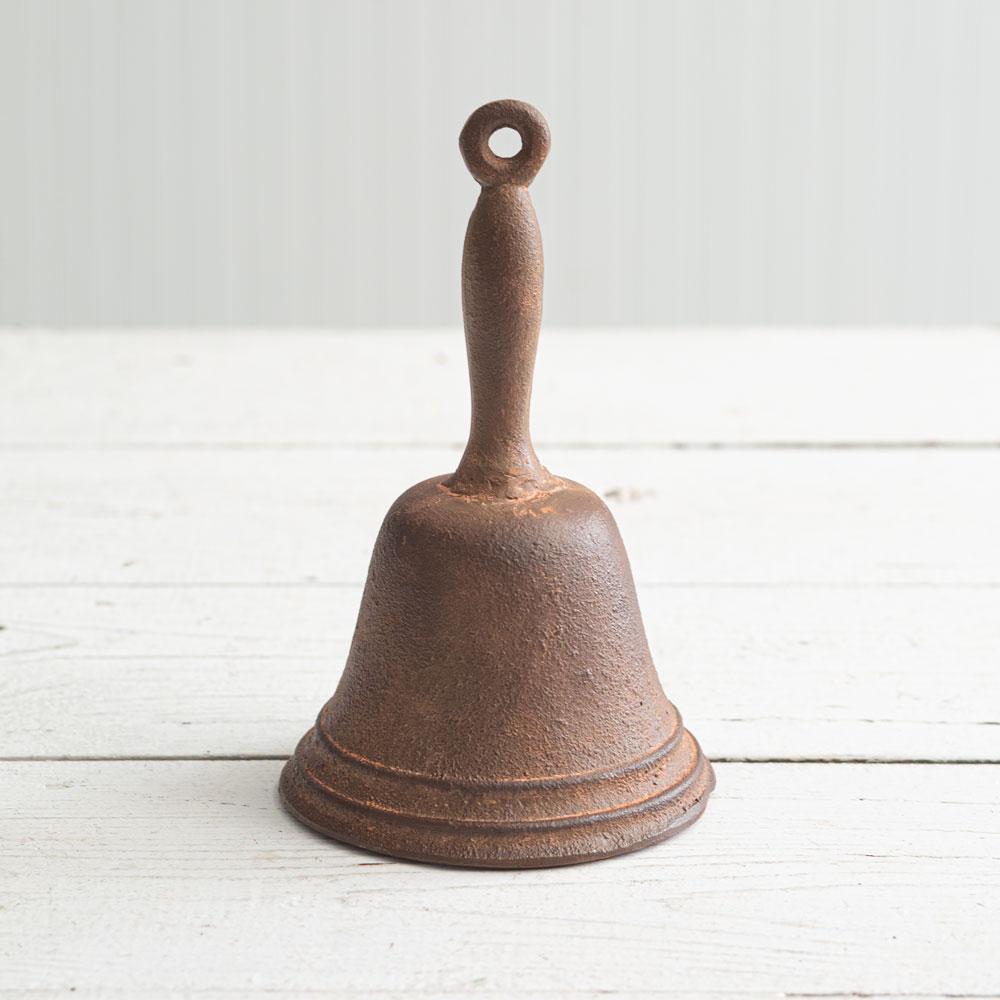 Antiqued Cast Iron Hand Bell - A Cottage in the City