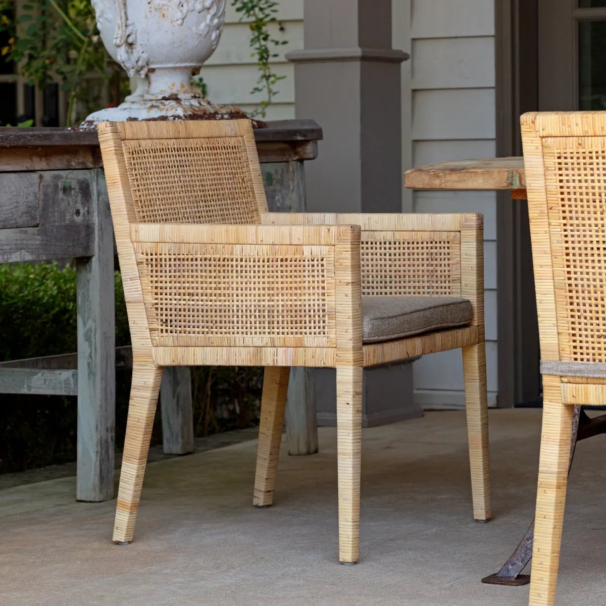 Austin Rattan Arm Chair - A Cottage in the City