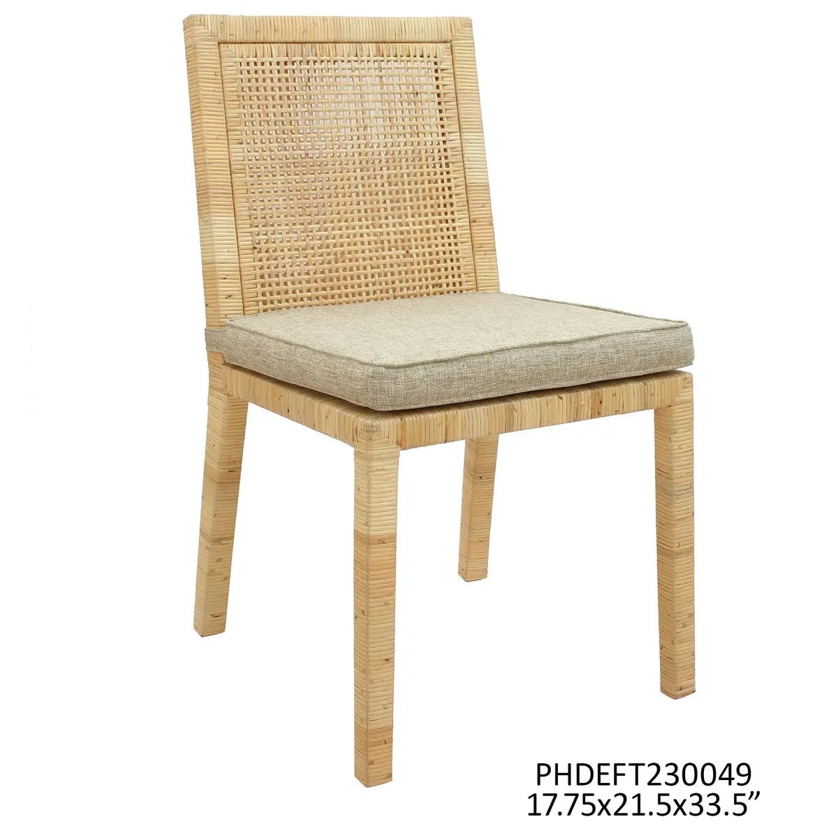 Austin Rattan Dining Chair Set - A Cottage in the City