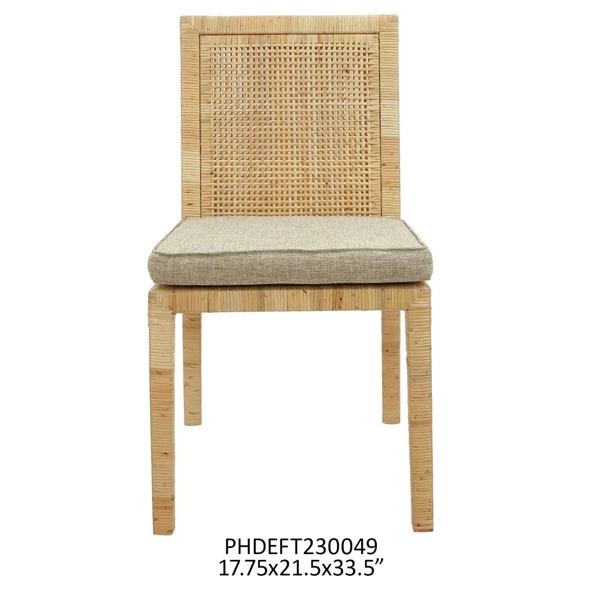 Austin Rattan Dining Chair Set - A Cottage in the City