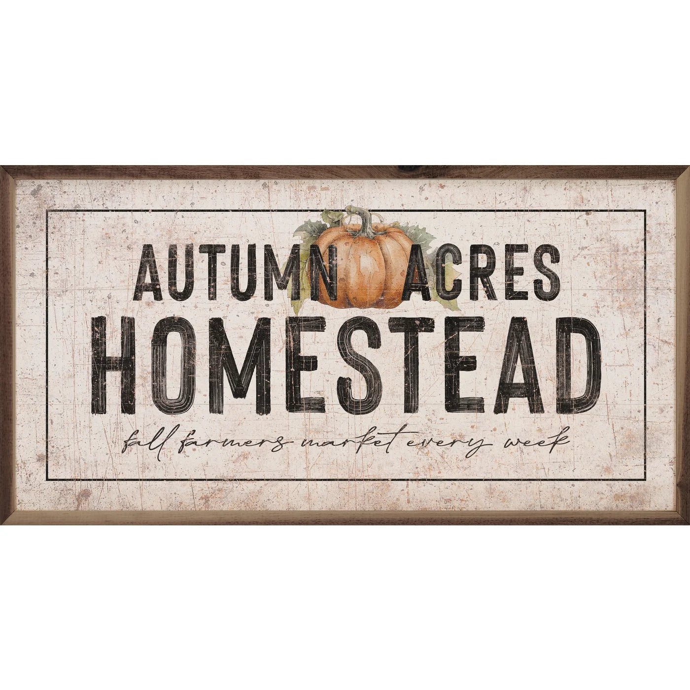 Autumn Acres Homestead Wood Framed Print - A Cottage in the City