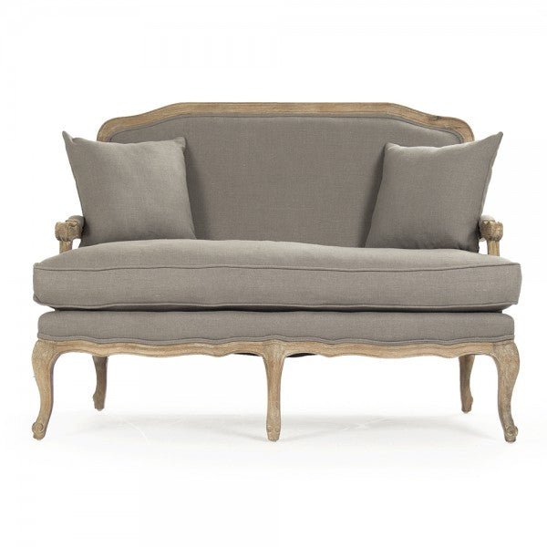 Bastille Grey Settee - A Cottage in the City