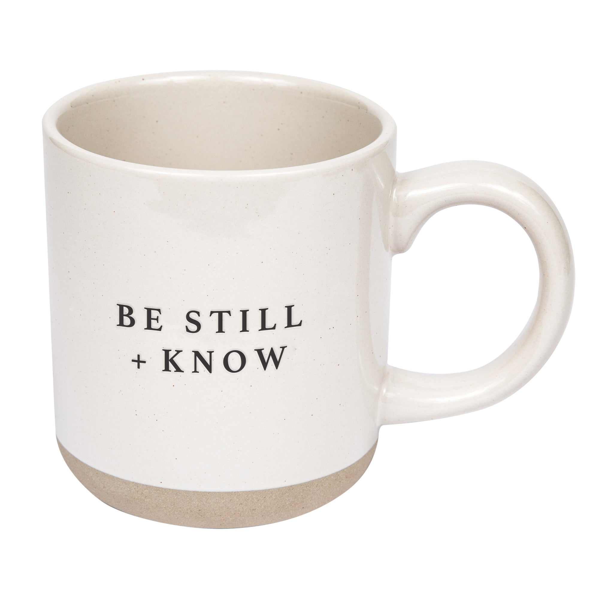 Be Still and Know Stoneware Coffee Mug - A Cottage in the City