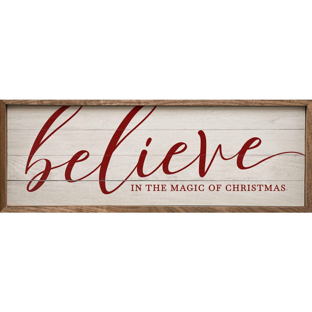 Believe In The Magic Of Christmas Wood Framed Print - A Cottage in the City