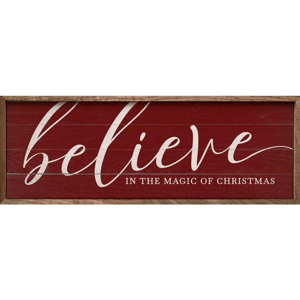 Believe In The Magic Of Christmas Wood Framed Print - A Cottage in the City