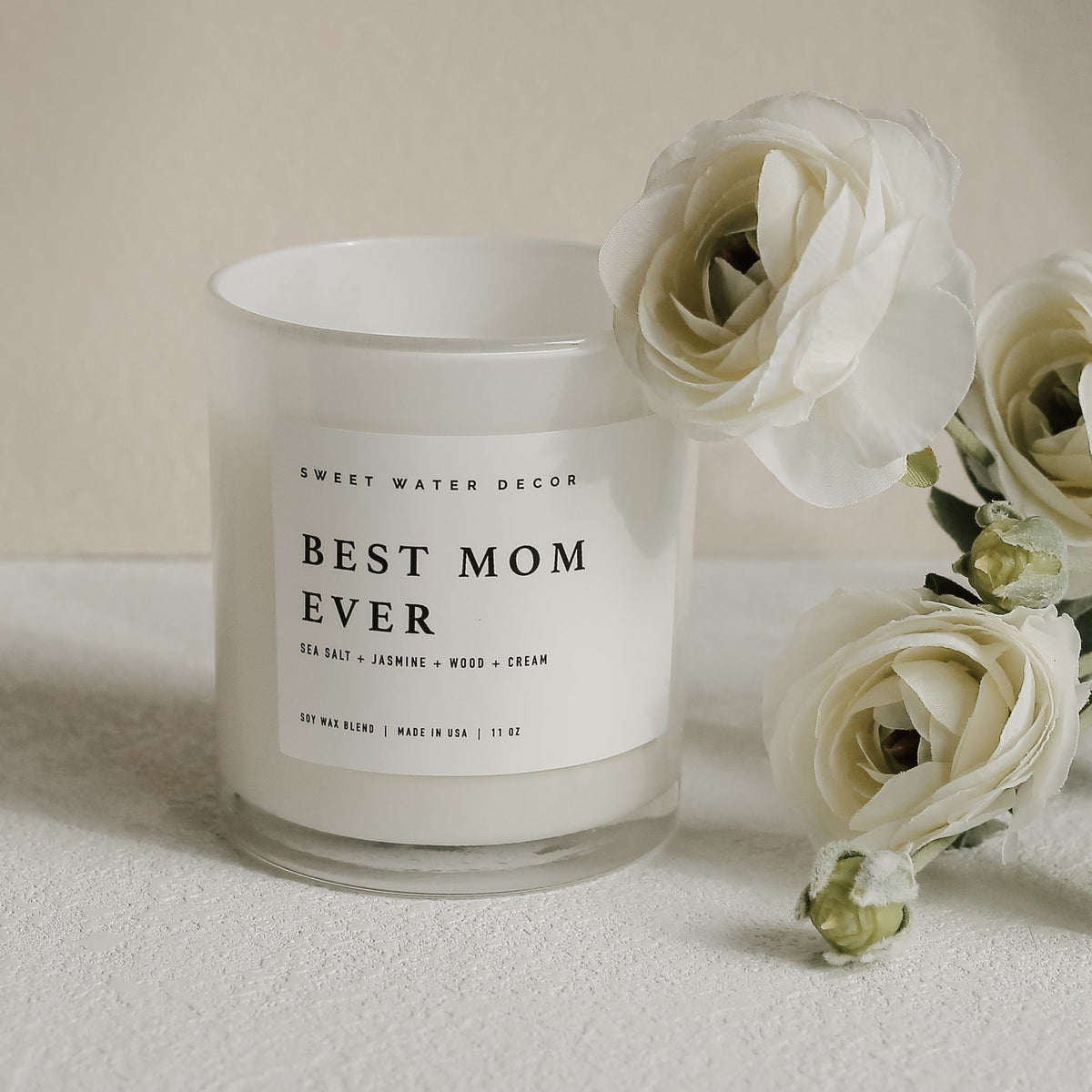 Best Mom Ever White Jar Candle - A Cottage in the City