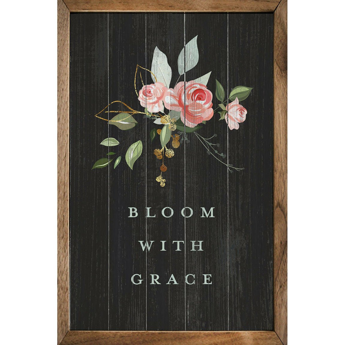 Bloom With Grace Wood Framed Print - A Cottage in the City