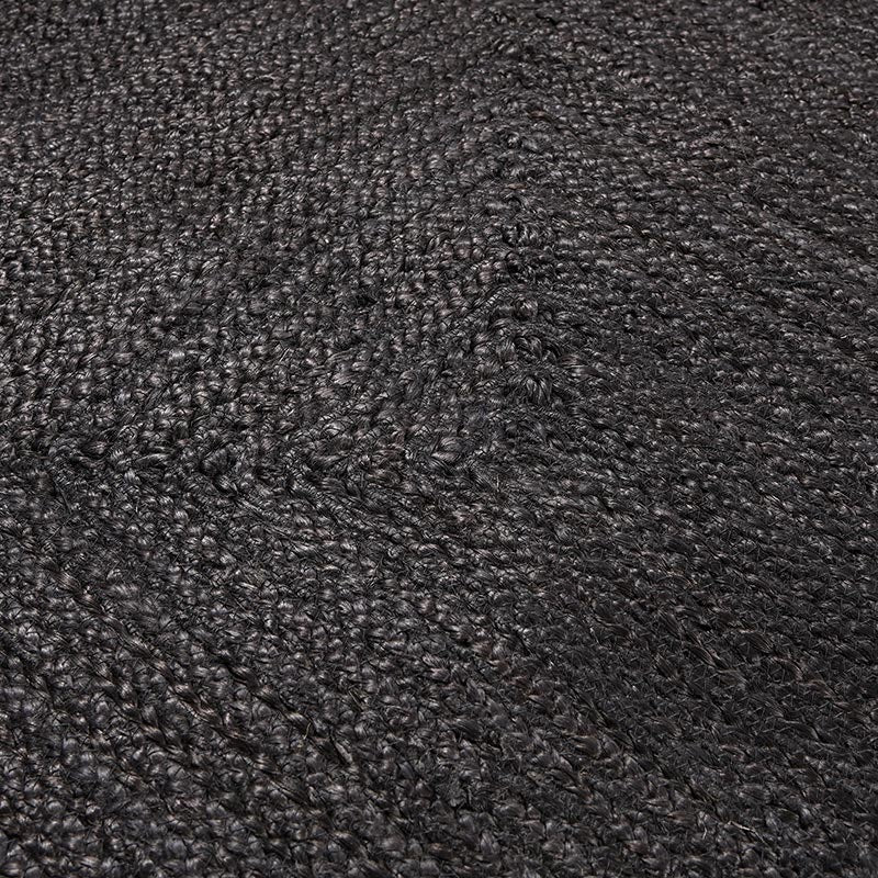 Braided Black Jute Rug - A Cottage in the City