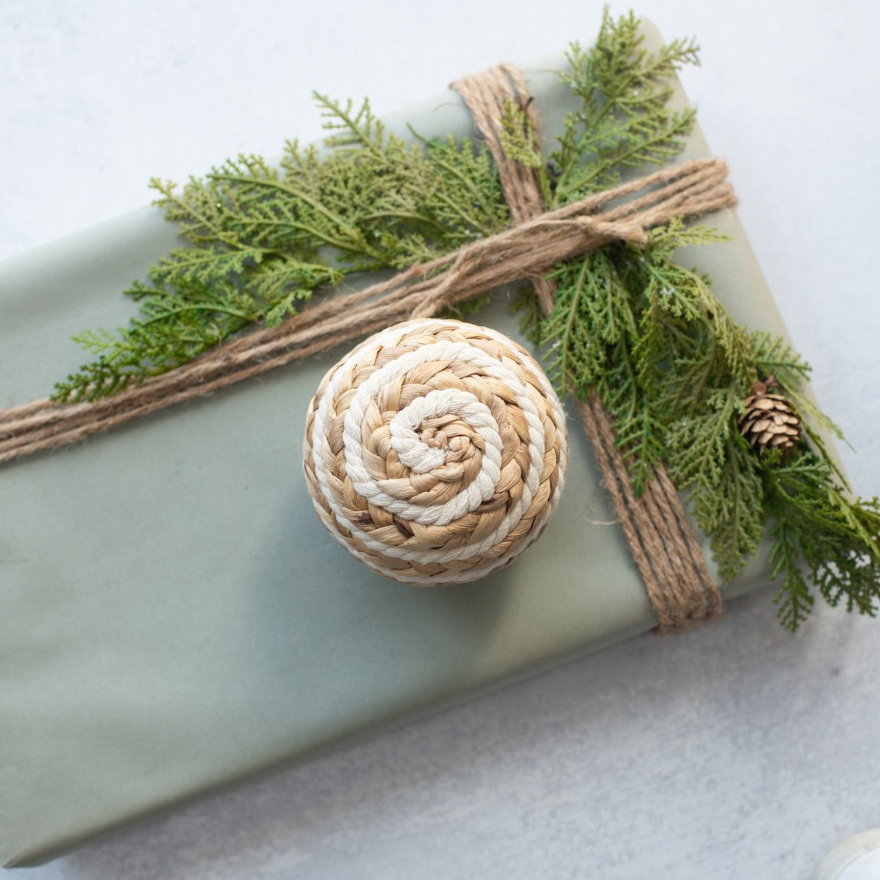 Braided Rope Ball Ornament - A Cottage in the City