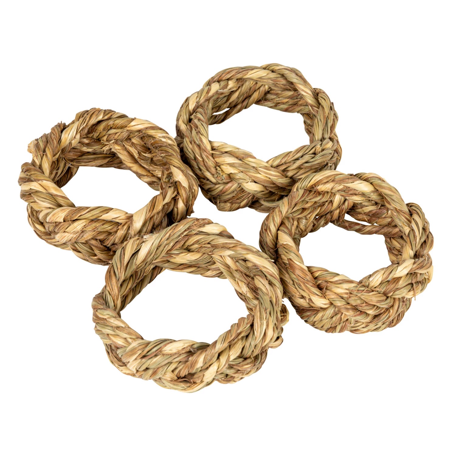 Braided Seagrass Napkin Ring Set - A Cottage in the City