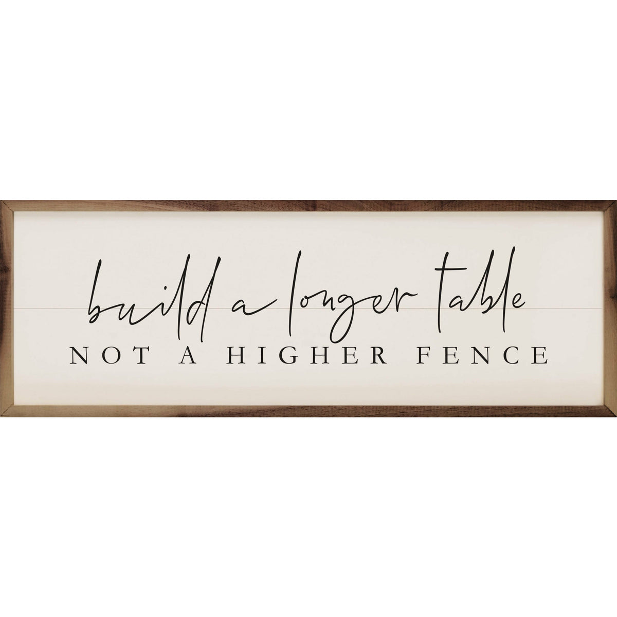 Build A Longer Table Wood Framed Print - A Cottage in the City