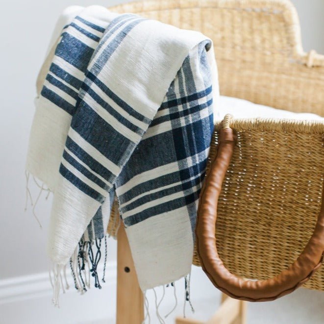 Cabin Hatch Cotton Throw Blanket - A Cottage in the City