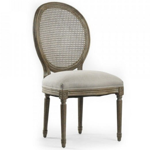 Caned Back Medallion Side Chair - A Cottage in the City