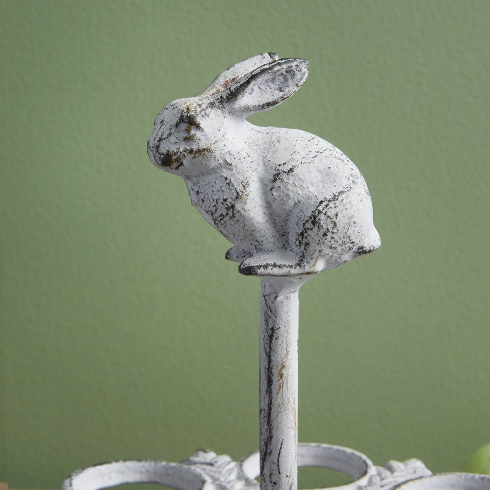 Cast Iron Bunny Egg Holder - A Cottage in the City