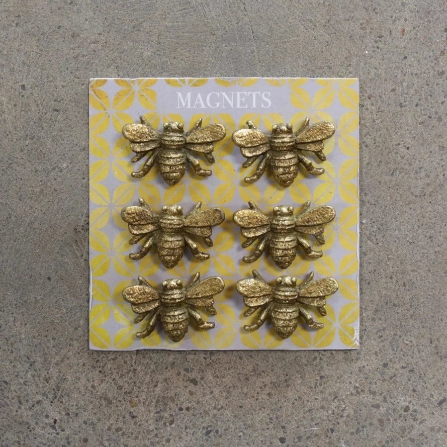 Pewter Bee Magnet Set