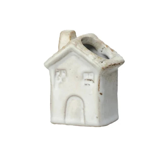 Stoneware House Shaped Toothpick Holder