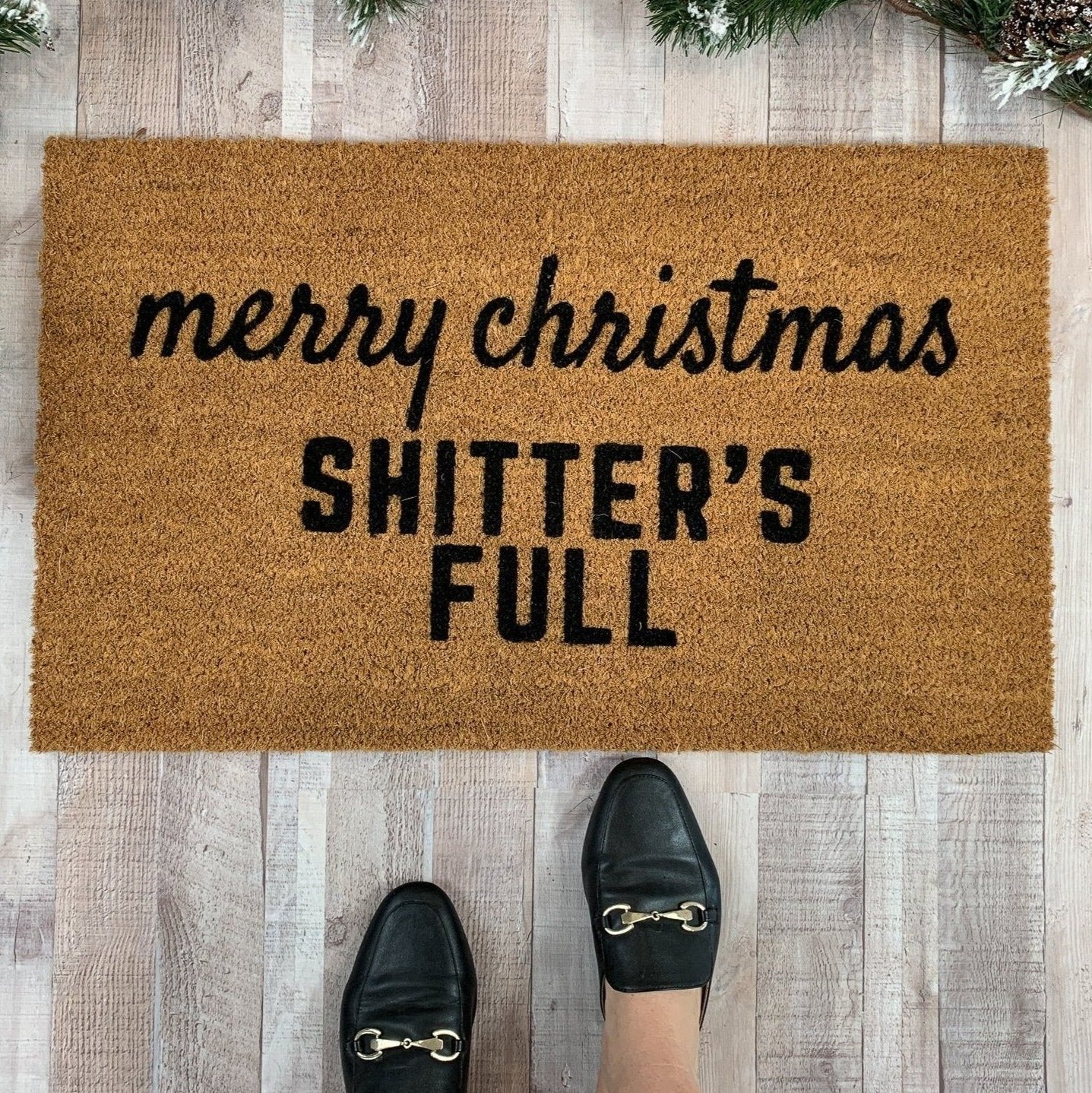 Merry Christmas Shitter's Full Doormat