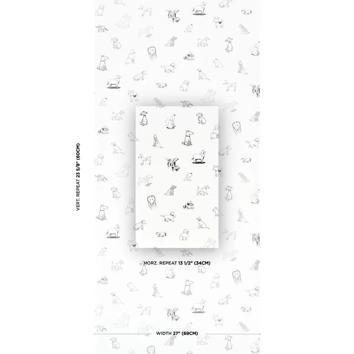 Schumacher Good Dogs Everywhere Peel & Stick Wallpaper