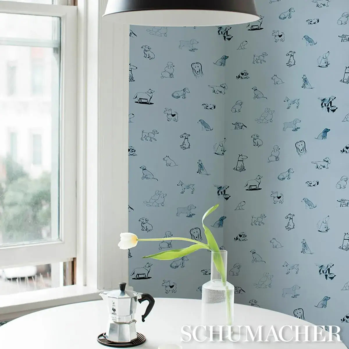 Schumacher Good Dogs Everywhere Peel & Stick Wallpaper