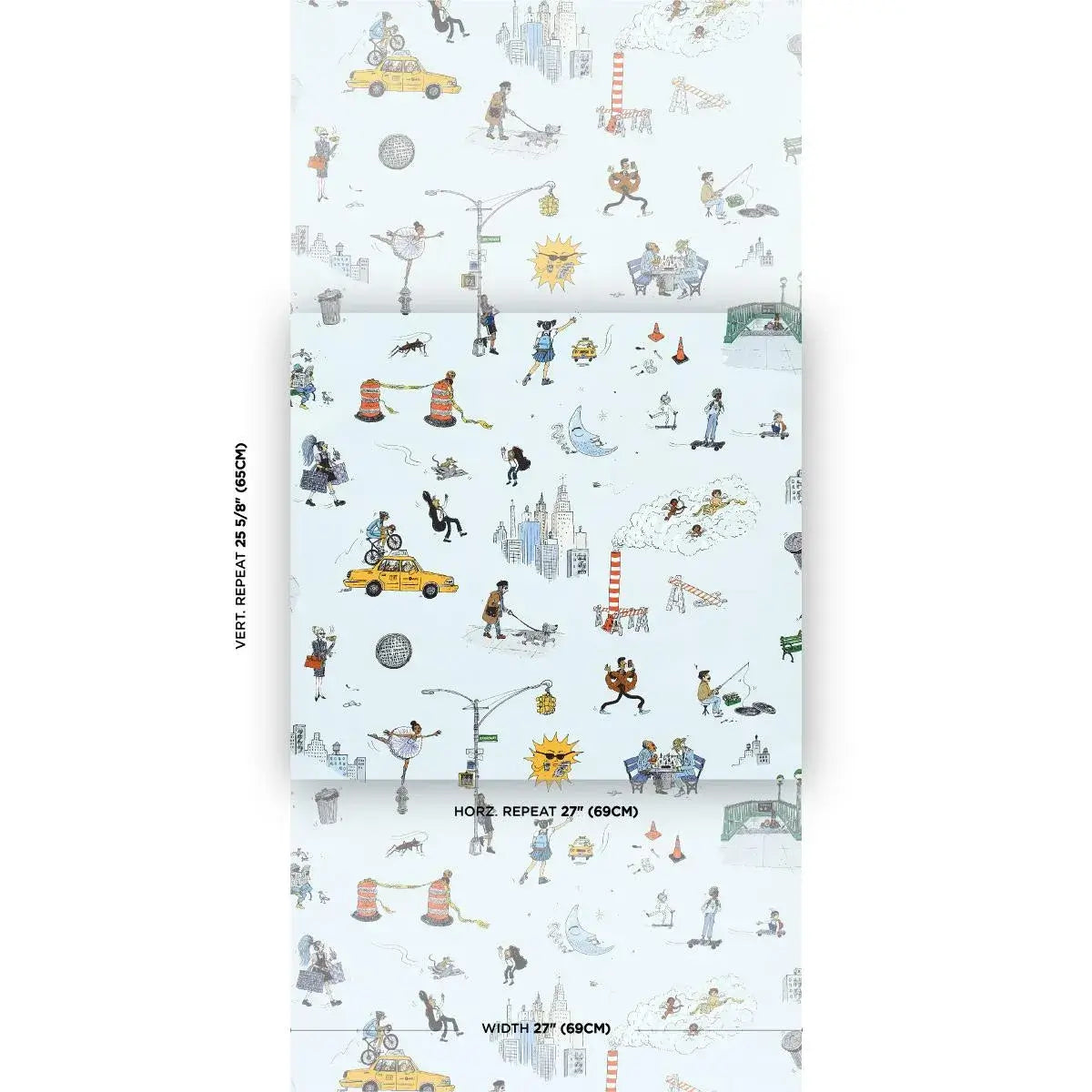 Schumacher Street Scenes Peel & Stick Wallpaper