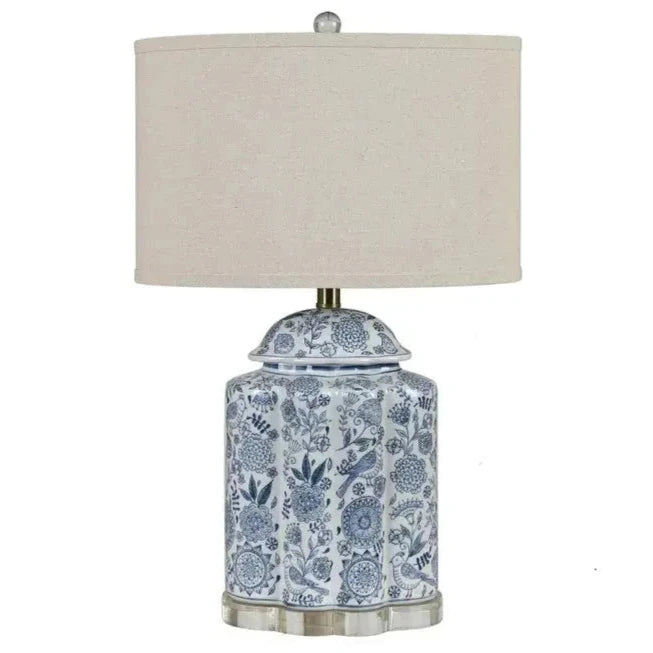 Petal & Plume Porcelain Lamp Set