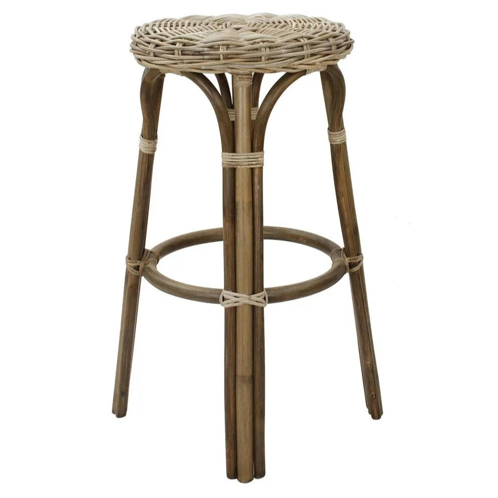 Rattan Bistro Bar Stool Set