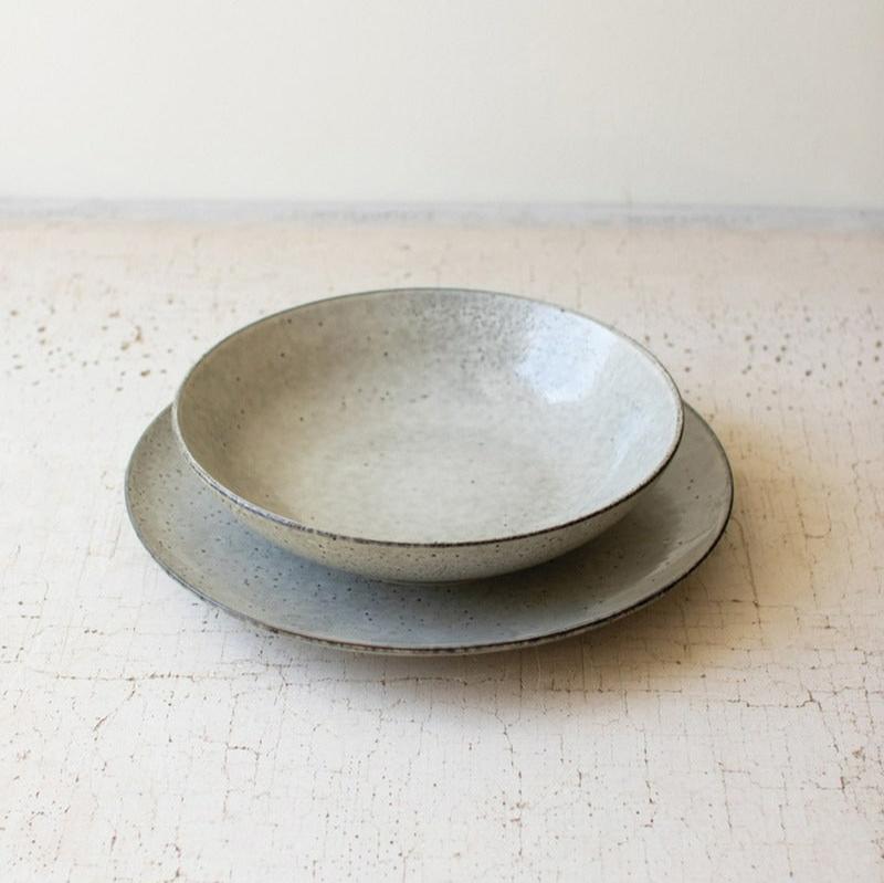 Ceramic Dinner Plate & Bowl Set