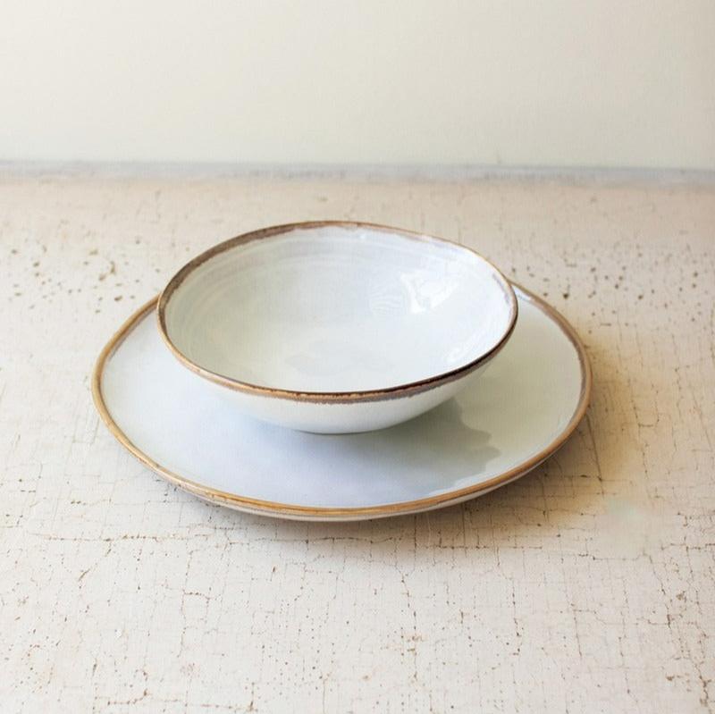 Ceramic Dinner Plate & Bowl Set